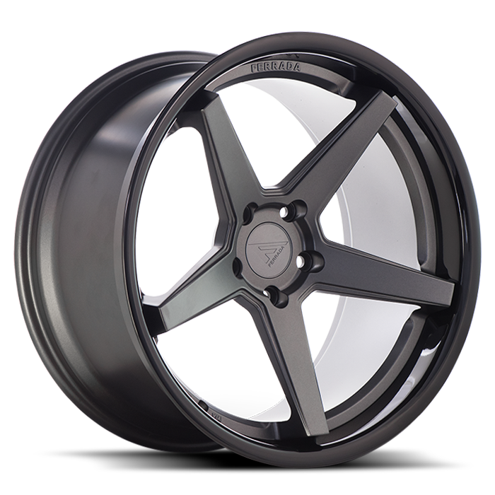 Ferrada FR3 Matte Black w/ Gloss Black Lip