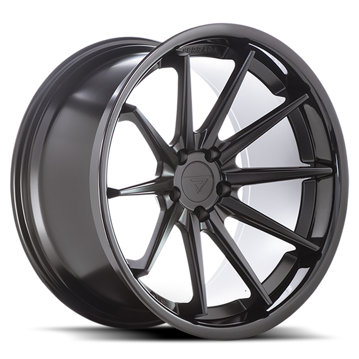 Ferrada FR4 Matte Black w/ Gloss Black Lip
