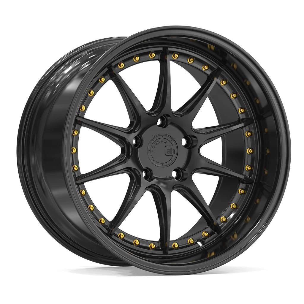 Aodhan DS07 Gloss Black (Gold Rivet)