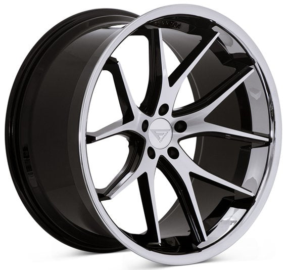 Ferrada FR2 Machine Black w/ Chrome Lip