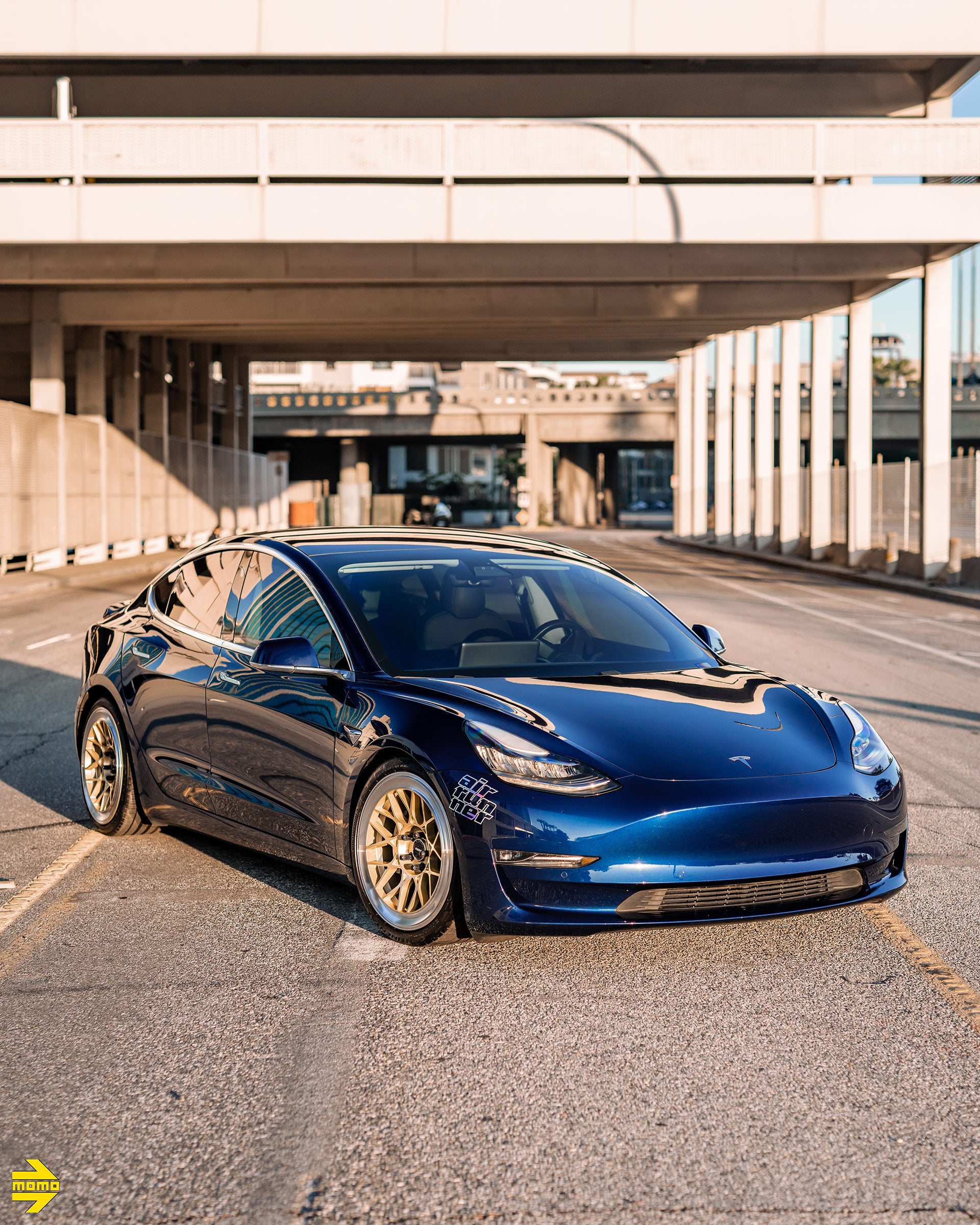 Momo Ferrara Gloss Gold- Tesla Model 3