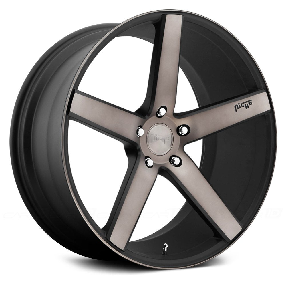 Niche Milan Matte Black Machined W/Double Dark Tint