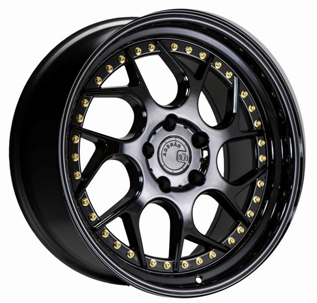 Aodhan DS01 Gloss Black (Gold Rivet)