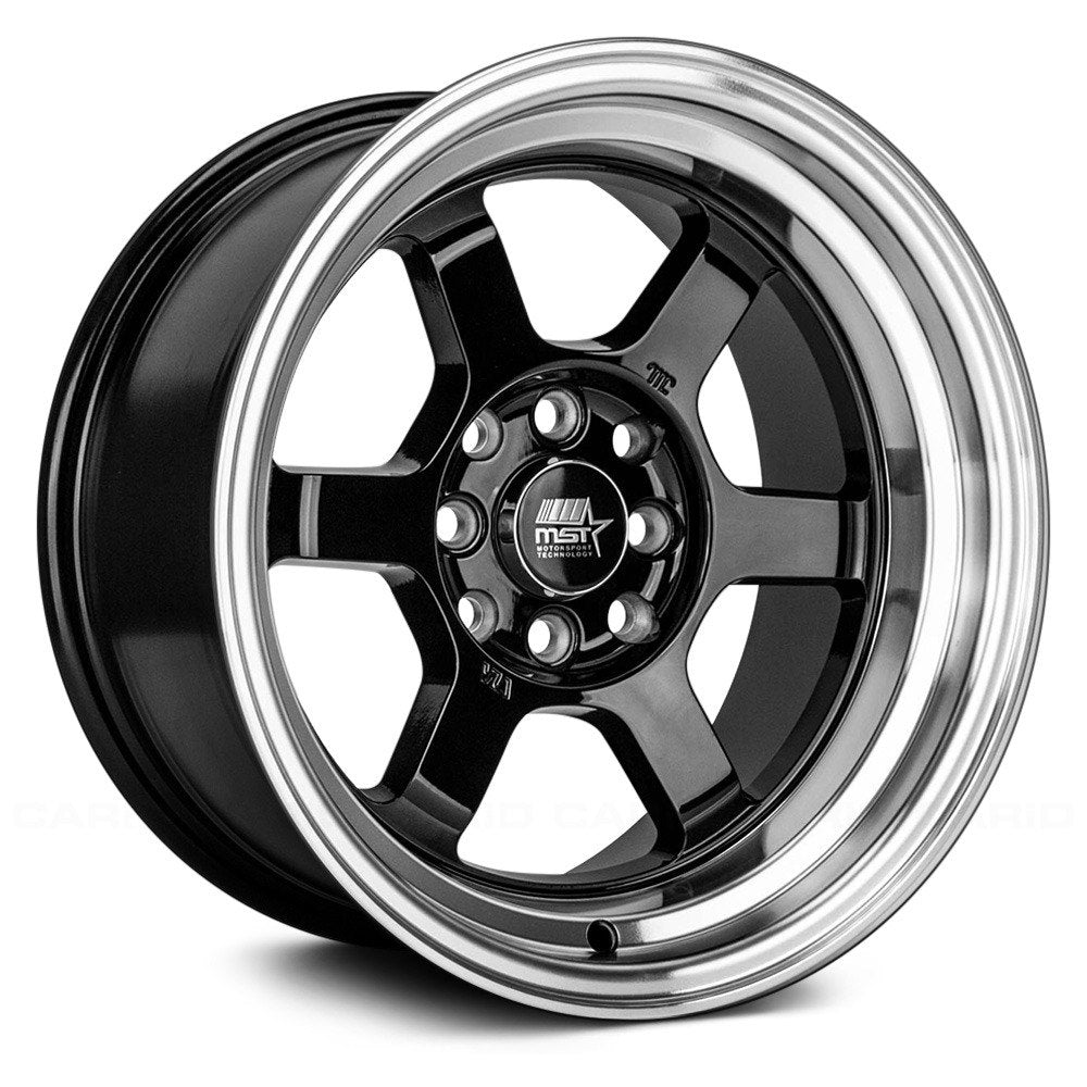 MST Time Attack Black w/ Machined Lip