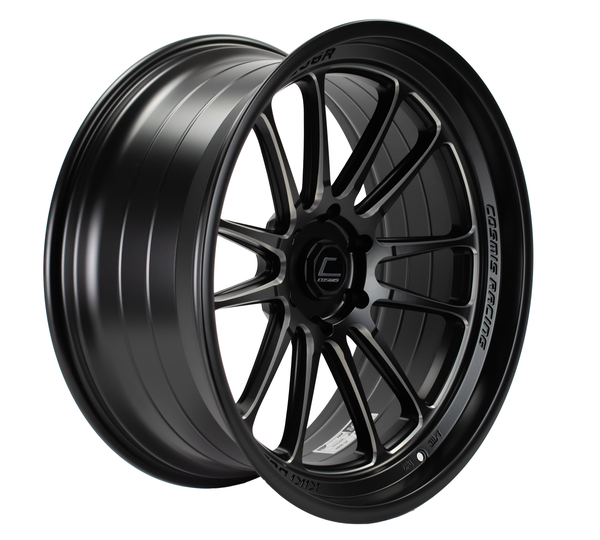 Cosmis Racing XT206R Flat Black w/ Milled Spokes