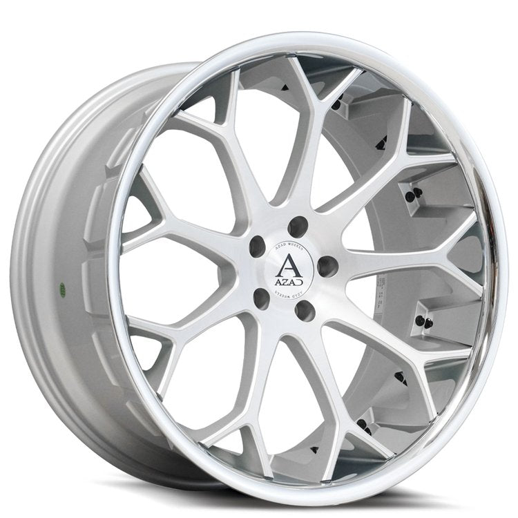 Azad AZ99 Brushed Silver W/ Chrome Lip