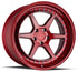 Aodhan DS09 Candy Red w/ (Chrome Rivets)