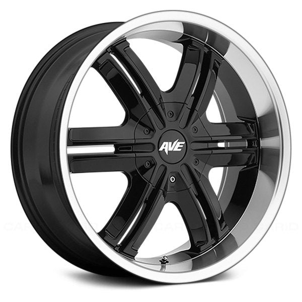 Avenue A612 Gloss Black Machined