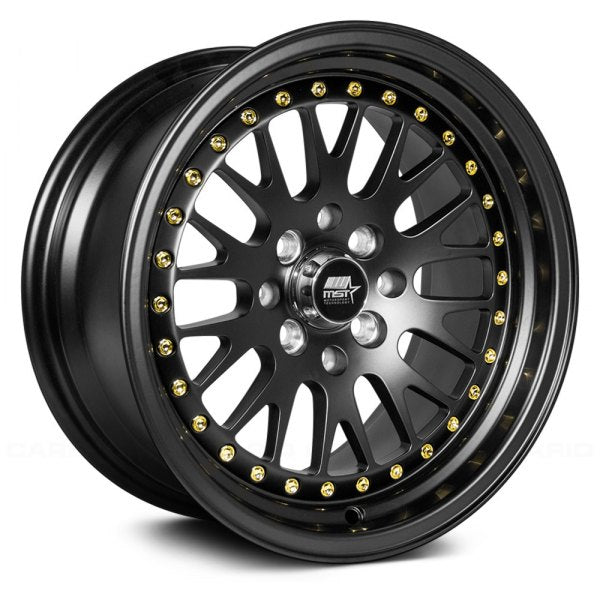 MST MT10 Matte Black w/ Gold Rivets