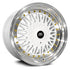 MST MT13 White w/ Machined Lip Gold Rivets