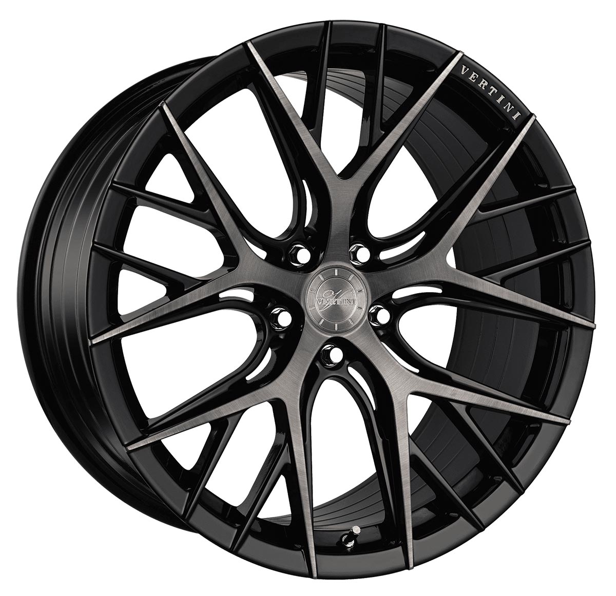 Vertini RFS2.1 wheel in a sleek brushed dual black finish
